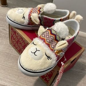 Slip-On Alpaca VANS Toddler girls 10. BRAND NEW NEVER WORN
